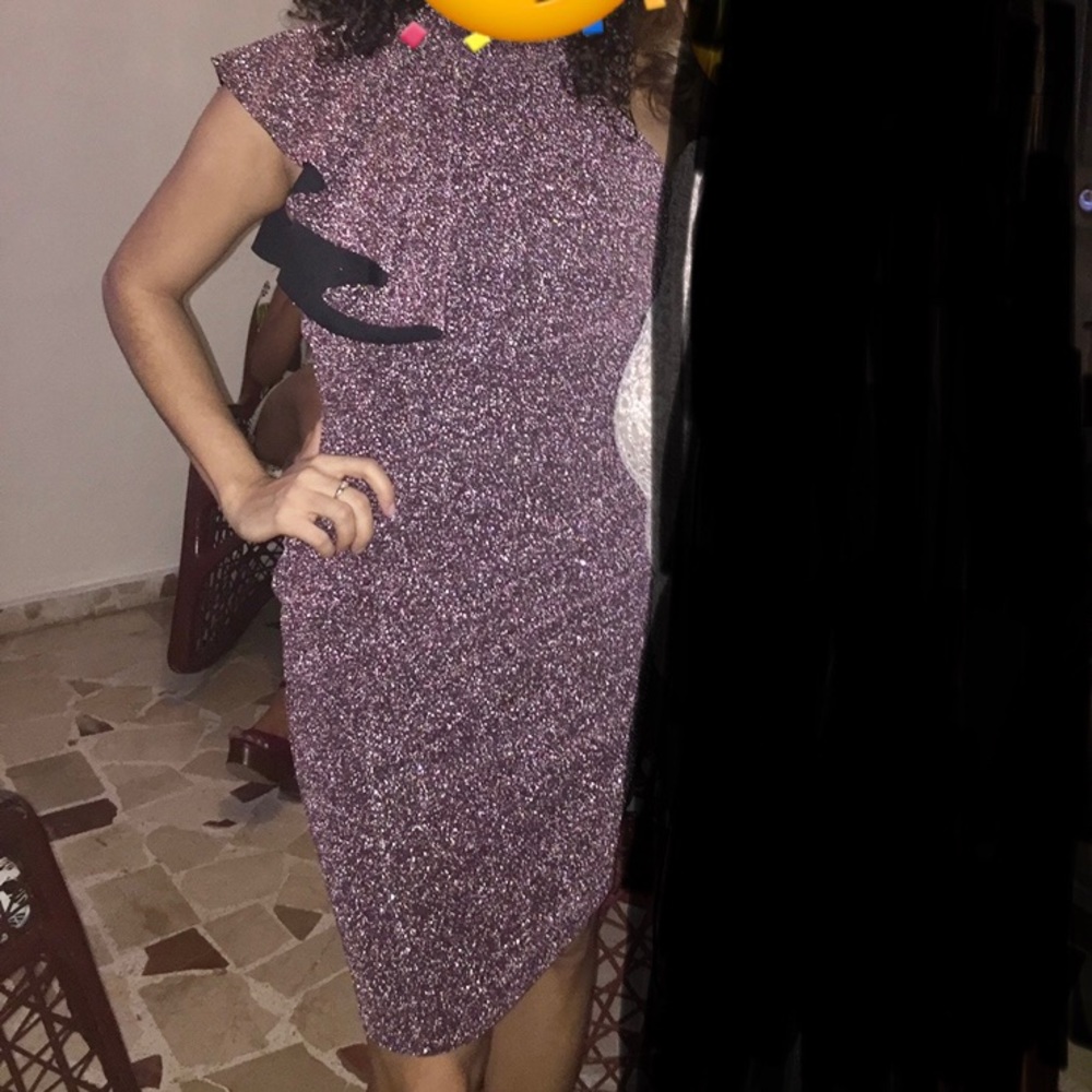 Purple Sparkle Dress - Picture 2 of 3